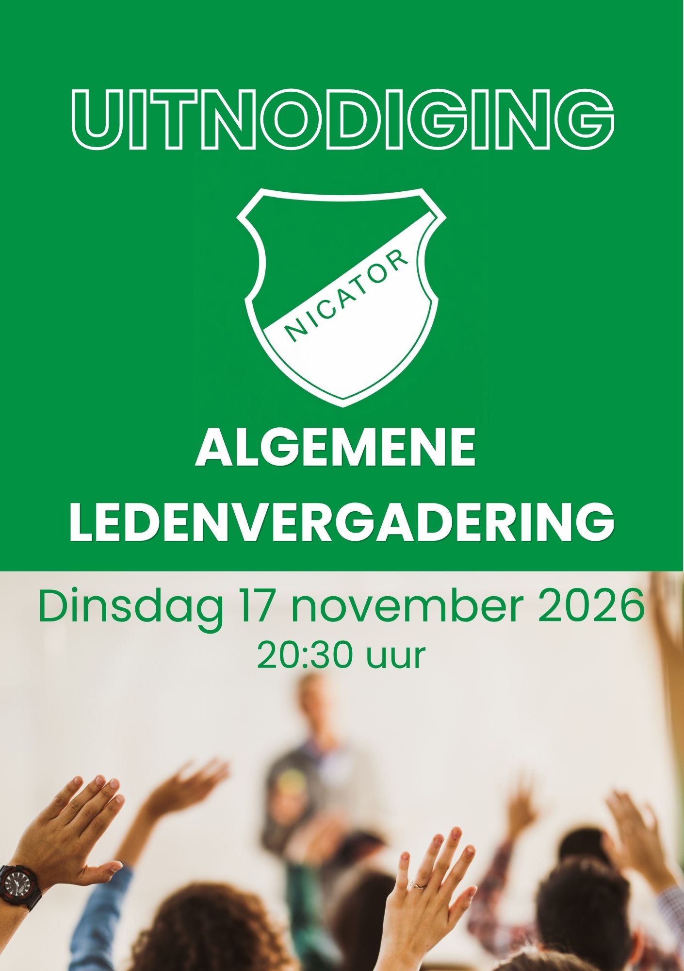 Algemene ledenvergadering v.v. Nicator 2026