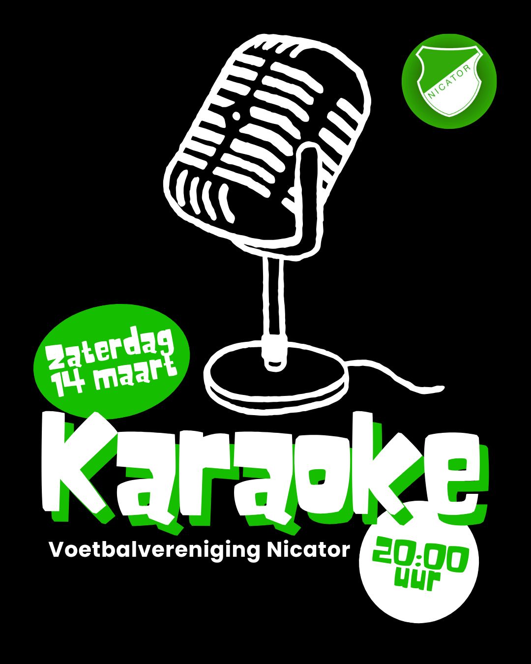 Karaoke 14 Maart 20:00 uur